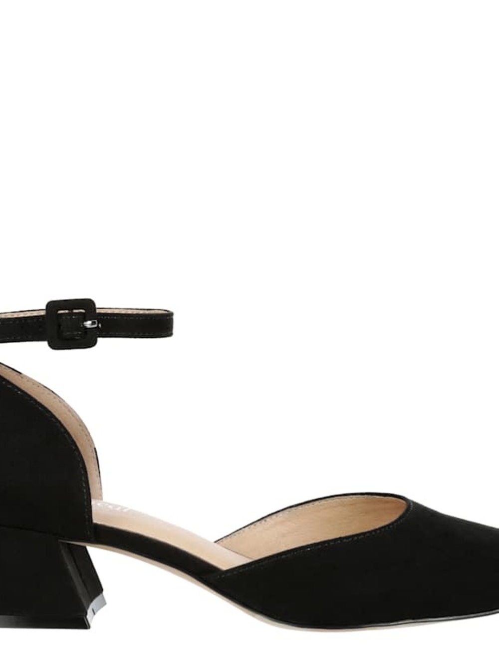Dream Pairs Black Ankle-Strap Low Block Heel